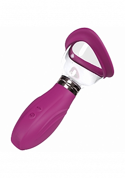 Bombeado - encantador - automático - 5 velocidades - silicona - vulva recargable y bomba - rosa