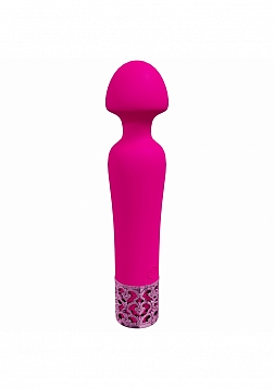 Royal Gems -Scepter - 10 Speed Silicone Rechargeable Vibrator - Pink
