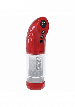 PUMPED - StrokeMate - Masturbador - Cientos de funciones combinadas - Succión - Rotación -