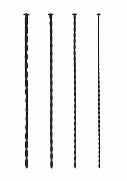 Silicone Spiral Screw Plug Set - Beginner - Black